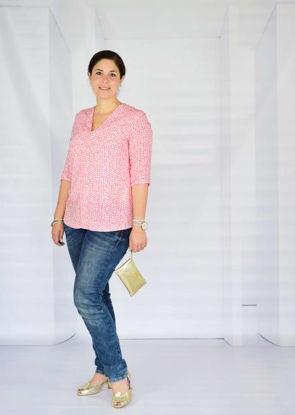 Nähbeispiel Marisol-Bluse lillesol women Nr. 30